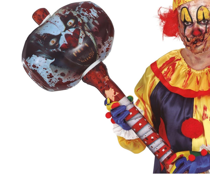 Halloween Nep Hamer Opblaasbaar 90cm van Fiestas Guirca koop je bij Partywinkel