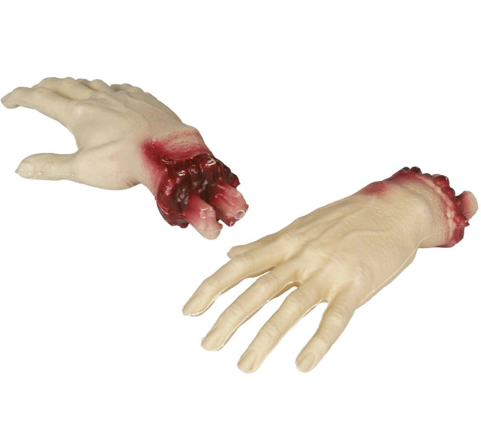 Halloween Nep Hand Afgehakt 22cm van Fiestas Guirca koop je bij Partywinkel