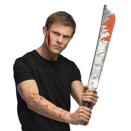 Halloween Nep Mes Bloed 73cm van Boland koop je bij Partywinkel