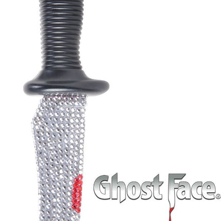 Halloween Nep Mes Glitters 26cm van Ghostface koop je bij Partywinkel
