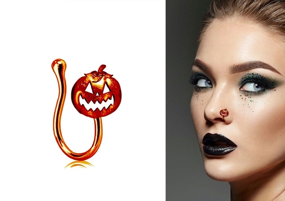 Halloween Nep Piercing Pompoen van Fiestas Guirca koop je bij Partywinkel