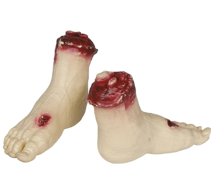 Halloween Nep Voet Afgehakt 25cm van Fiestas Guirca koop je bij Partywinkel
