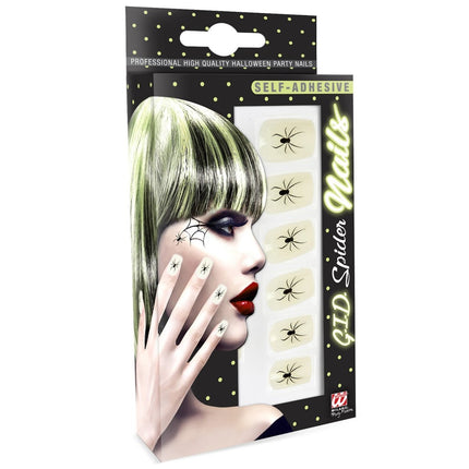 Halloween Nepnagels Spin Glow In The Dark van Widmann koop je bij Partywinkel