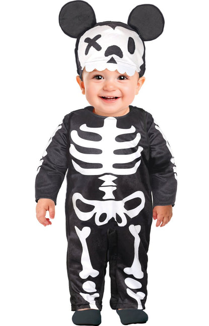 Halloween Onesie Baby Muizig Skelet van Fiestas Guirca koop je bij Partywinkel