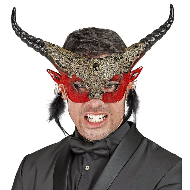 Halloween Oogmasker Duivel van Widmann koop je bij Partywinkel