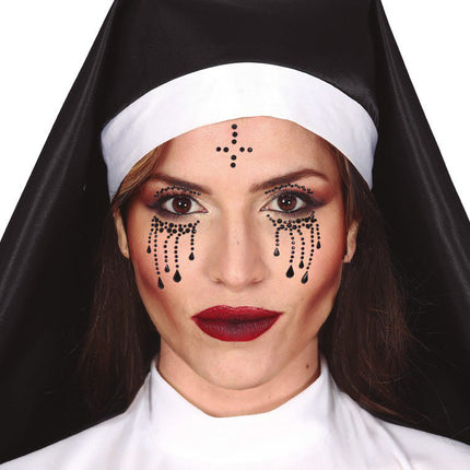 Halloween Plak Diamantjes Non van Fiestas Guirca koop je bij Partywinkel