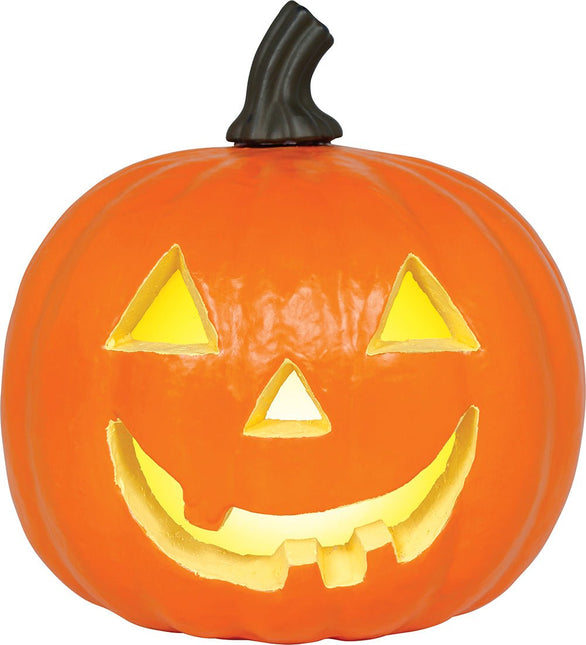 Halloween Pompoen Oranje Foam Met Licht 28cm van Fiestas Guirca koop je bij Partywinkel