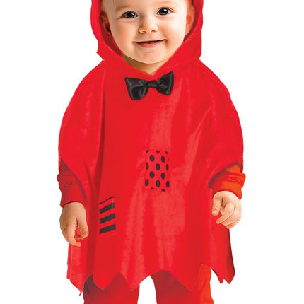 Halloween Poncho Baby Duivel van Fiestas Guirca koop je bij Partywinkel