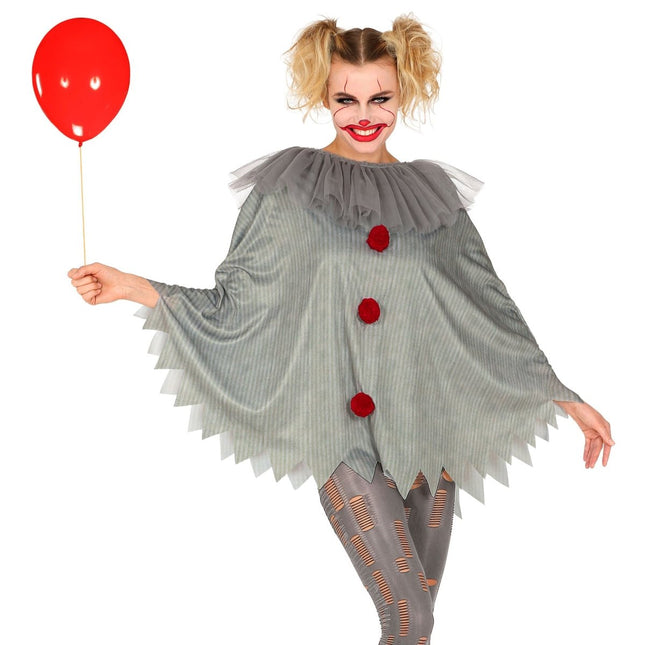 Halloween Poncho Clown van Widmann koop je bij Partywinkel