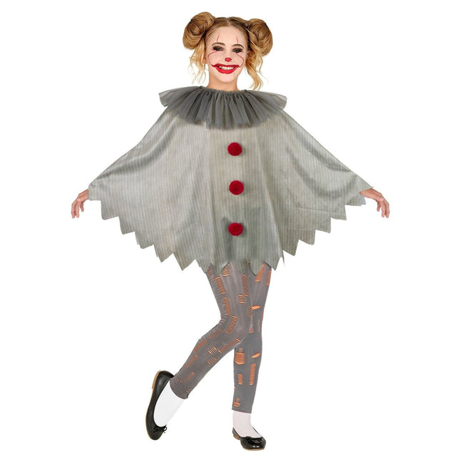 Halloween Poncho Kind Clown van Widmann koop je bij Partywinkel