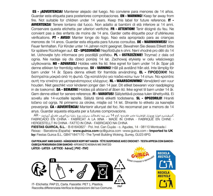 Halloween Pop Aan Haak 38cm van Fiestas Guirca koop je bij Partywinkel