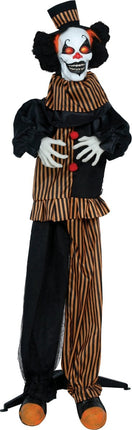 Halloween Pop Clown Met Licht, Geluid En Beweging 1,7m van Fiestas Guirca koop je bij Partywinkel