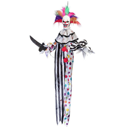 Halloween Pop Gekleurd Clown 1,20m van Boland koop je bij Partywinkel
