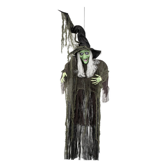 Halloween Pop Heks Groen 1,9m van Boland koop je bij Partywinkel