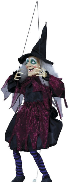 Halloween Pop Heks Op Schommel 1m van Fiestas Guirca koop je bij Partywinkel