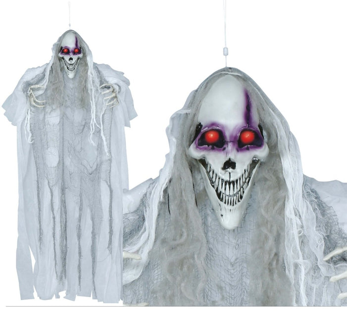 Halloween Pop Skelet Met Licht, Geluid En Beweging 1,2m van Fiestas Guirca koop je bij Partywinkel
