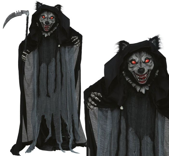 Halloween Pop Weerwolf Met Licht, Geluid En Beweging 1,75m van Fiestas Guirca koop je bij Partywinkel