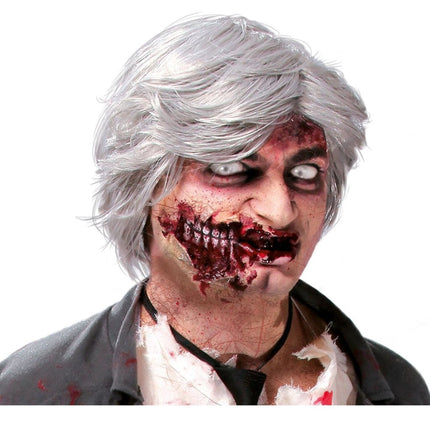 Halloween Pruik Grijs Man van Fiestas Guirca koop je bij Partywinkel
