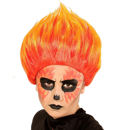 Halloween Pruik Vuur van Widmann koop je bij Partywinkel