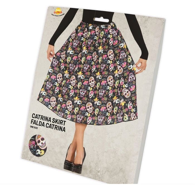 Halloween Rok Doodshoofden van Fiestas Guirca koop je bij Partywinkel