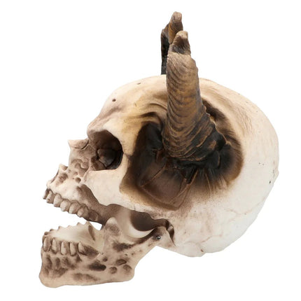 Halloween Schedel Duivel Met Beweegbare Kaak 20cm van Boland koop je bij Partywinkel