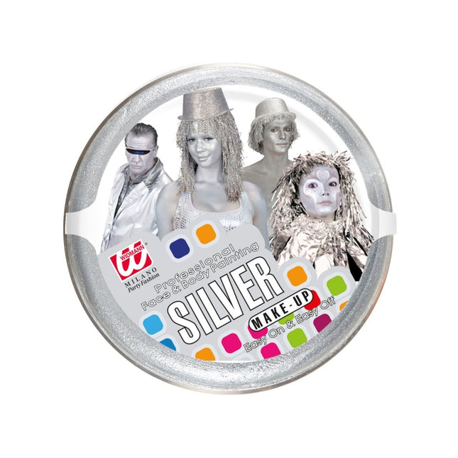 Halloween Schmink Zilver 25gr van Widmann koop je bij Partywinkel