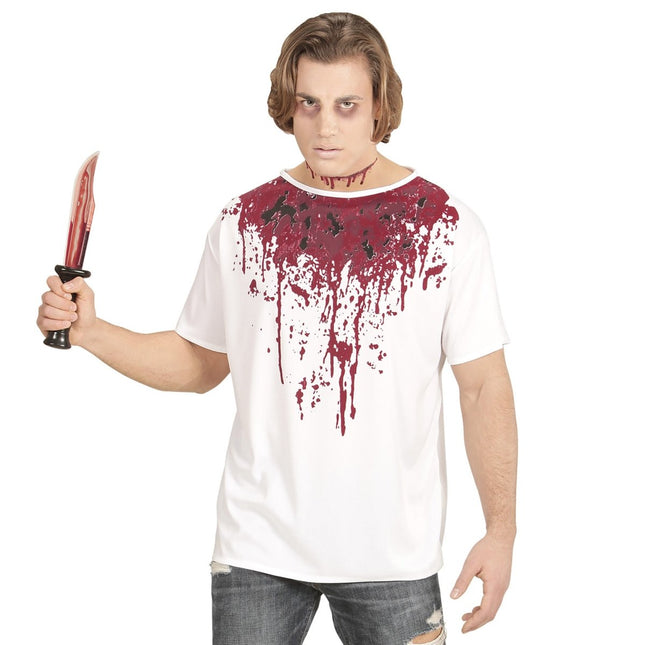 Halloween Shirt Heren Bloederig van Widmann koop je bij Partywinkel