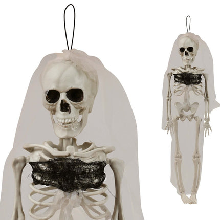 Halloween Skelet Bruid 43cm van Fiestas Guirca koop je bij Partywinkel