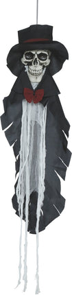 Halloween Skelet Bruidegom Licht, Geluid En Beweging 1,10m van Fiestas Guirca koop je bij Partywinkel