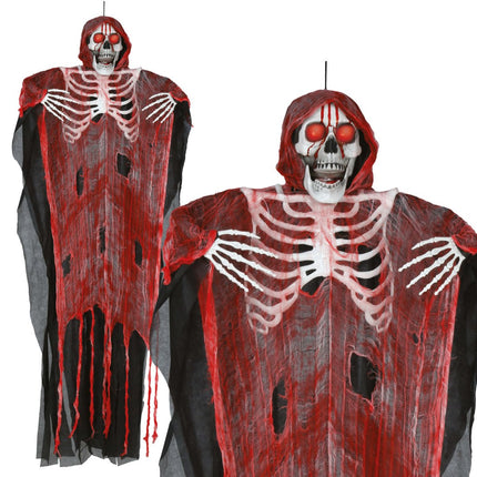 Halloween Skelet Licht, Geluid En Beweging 1,75m van Fiestas Guirca koop je bij Partywinkel