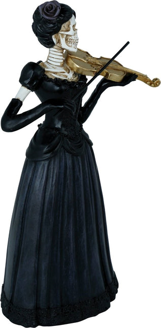 Halloween Skelet Vrouw Met Viool 26cm van Fiestas Guirca koop je bij Partywinkel