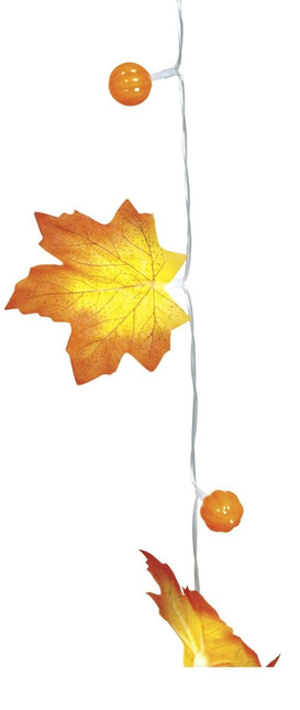 Halloween Slinger Leds Pompoenbladeren van Fiestas Guirca koop je bij Partywinkel