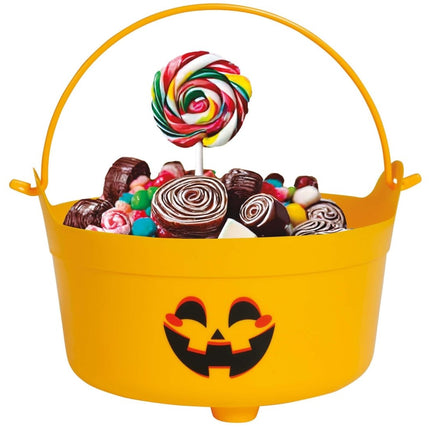 Halloween Snoepbakje Oranje Pompoen 24cm van Fiestas Guirca koop je bij Partywinkel