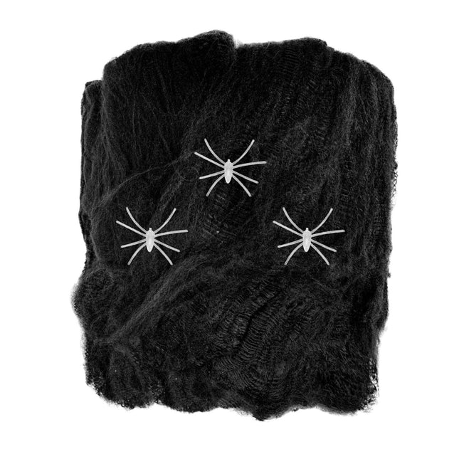 Halloween Spinnenweb Met Spinnen 4 delig van Widmann koop je bij Partywinkel