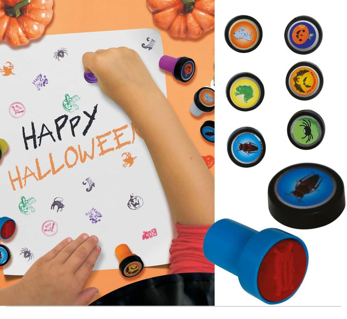 Halloween Stempelset 4cm 6st van Fiestas Guirca koop je bij Partywinkel