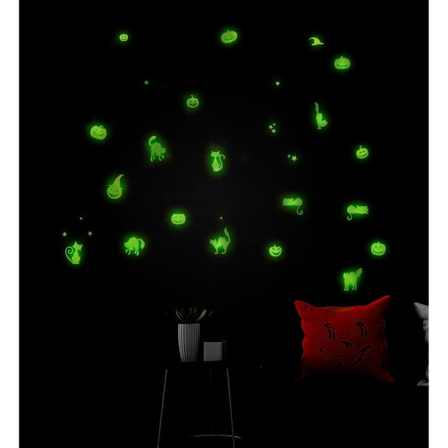 Halloween Stickers Glow In The Dark 21cm van Widmann koop je bij Partywinkel