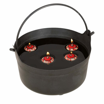 Halloween Tafeldecoratie Drijvende Oogkaarsen van Fiestas Guirca koop je bij Partywinkel