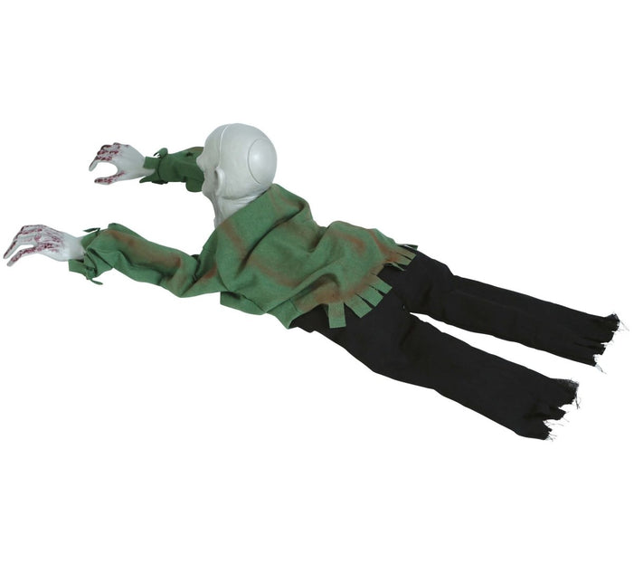 Halloween Pop Groen Kruipende Zombie 1,1m van Fiestas Guirca koop je bij Partywinkel