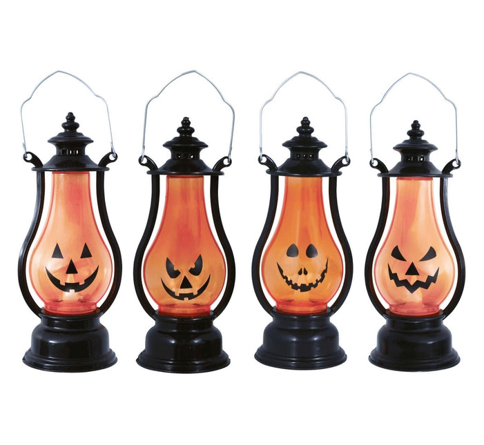 Halloween Tafeldecoratie Lantaarn Pompoen 16cm van Fiestas Guirca koop je bij Partywinkel