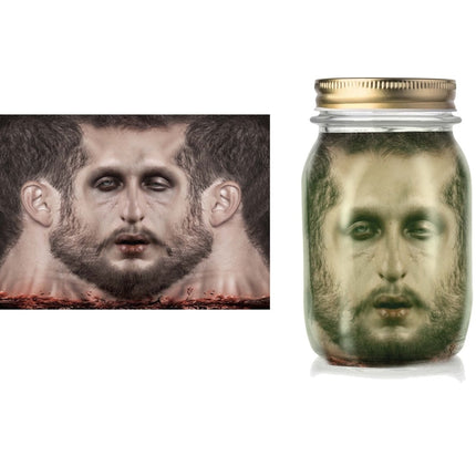 Halloween Pot Met Gebalsemd Hoofd 18cm van Fiestas Guirca koop je bij Partywinkel