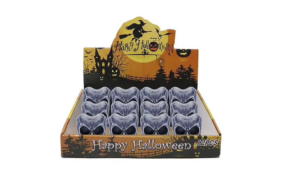 Halloween Tafeldecoratie Schedel Kaars 6cm van Fiestas Guirca koop je bij Partywinkel