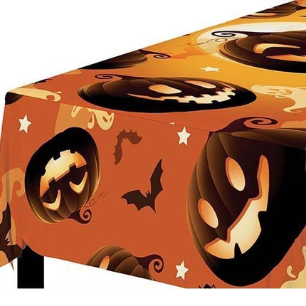 Halloween Tafelkleed Pompoen 2,74m van Fiestas Guirca koop je bij Partywinkel