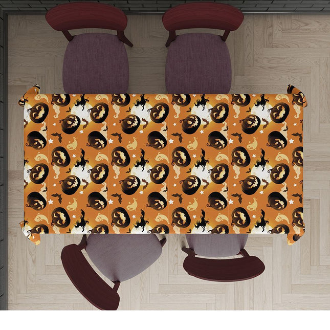 Halloween Tafelkleed Pompoen 2,74m van Fiestas Guirca koop je bij Partywinkel