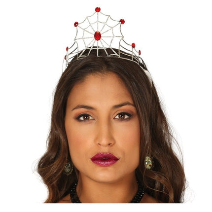 Halloween Tiara Spinnenweb van Fiestas Guirca koop je bij Partywinkel