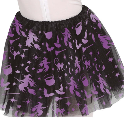 Halloween Tutu Meisje Heks 30cm van Fiestas Guirca koop je bij Partywinkel