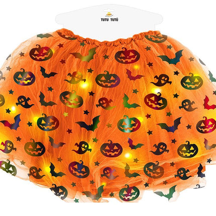 Halloween Tutu Oranje Dames 40cm van Fiestas Guirca koop je bij Partywinkel