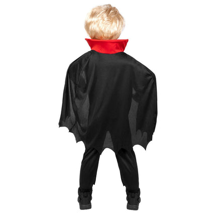 Halloween Vampier Kostuum Rood/Zwart Kind 3/4 jaar van Boland koop je bij Partywinkel
