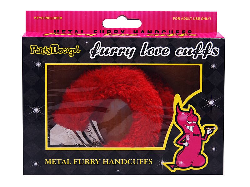 Bont Handboeien Rood van Partydeco koop je bij Partywinkel