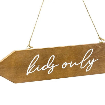 Hangbord Kids Only 36cm van Partydeco koop je bij Partywinkel