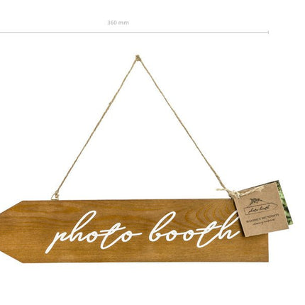 Hangbord Photobooth 36cm van Partydeco koop je bij Partywinkel